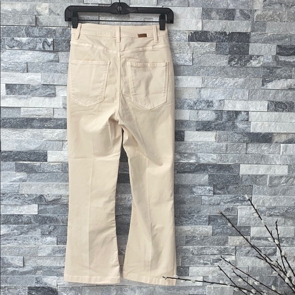 NWT Mossimo Dutti cream crop pants size 2 - Picture 5 of 6